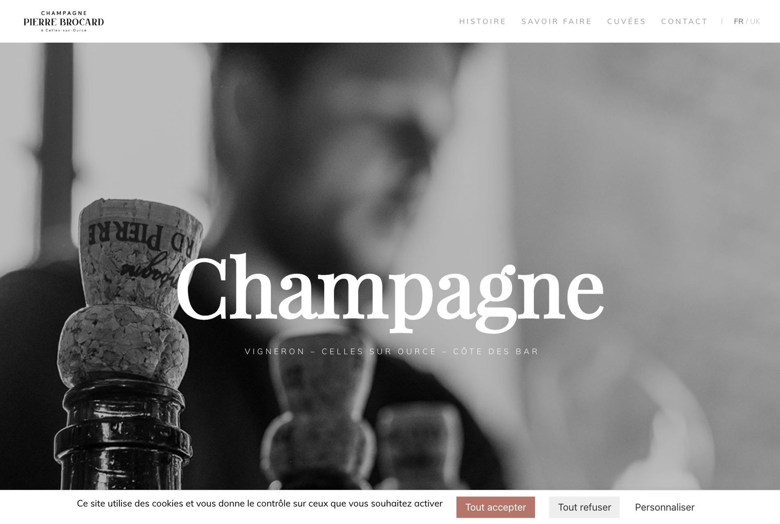 Site Champagne Pierre Brocard