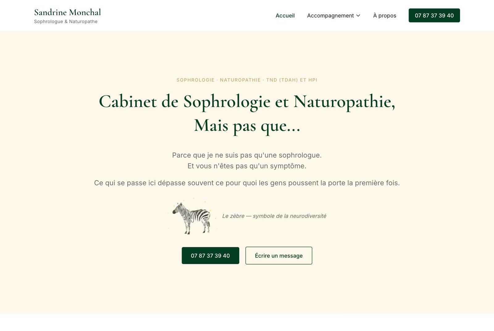 Site Sandrine Monchal